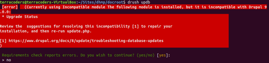 incompatible module error